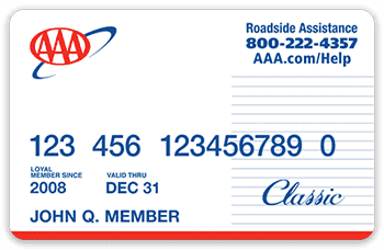 AAA Classic membership card